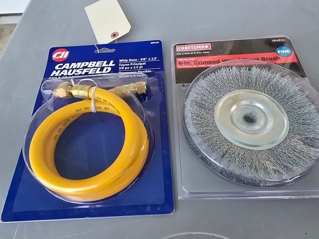 Image for NIB whip hose, wire wheel brush