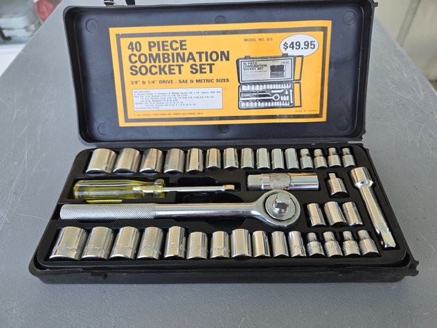 Image for 40 pc. Socket set, like new in box