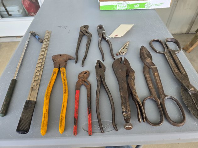 Image for Tin snips, vice grips, fence pliers, wire cutters ect