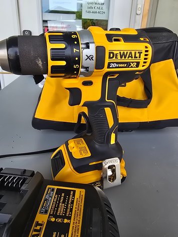 Image for DeWalt hand drills with charger, batteries and carry case