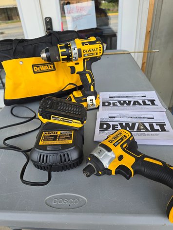 Image for DeWalt hand drills with charger, batteries and carry case