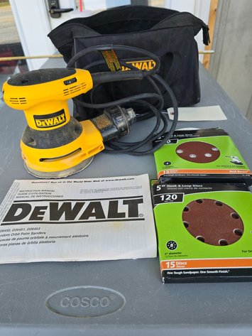Image for DeWalt hand sander with Discs