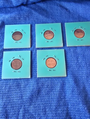 Image for 1960 and 1968 pennies w/ mint marks