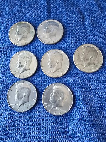Image for 1966 Kennedy half dollars- 7