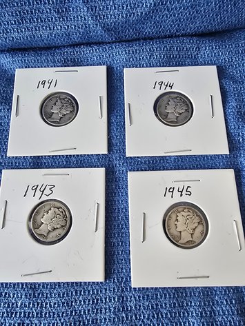 Image for 1941-43-44-45 Mercury Dimes