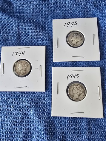 Image for 1944-45 Mercury  Dimes