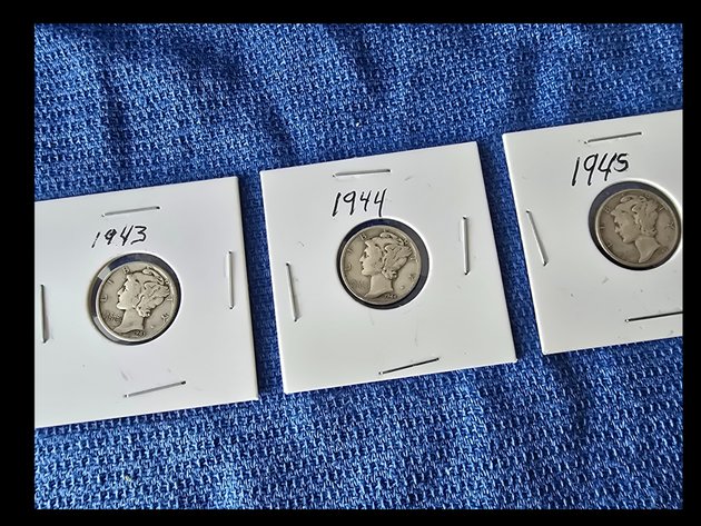 Image for 1944-44-45 Mercury Dimes
