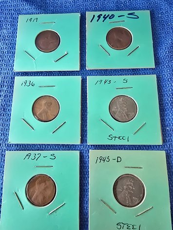 Image for Lincoln Head cents,  1919, 36, 37S, 40S, 45S, 45D