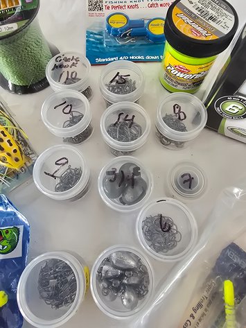 Image for Fishing hooks, sinkers and misc.