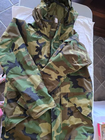 Image for Like new camouflage, rain proof jacket