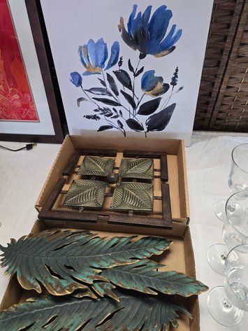 Image for Blue decor items