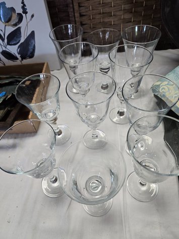 Image for 11 pc glass stemware
