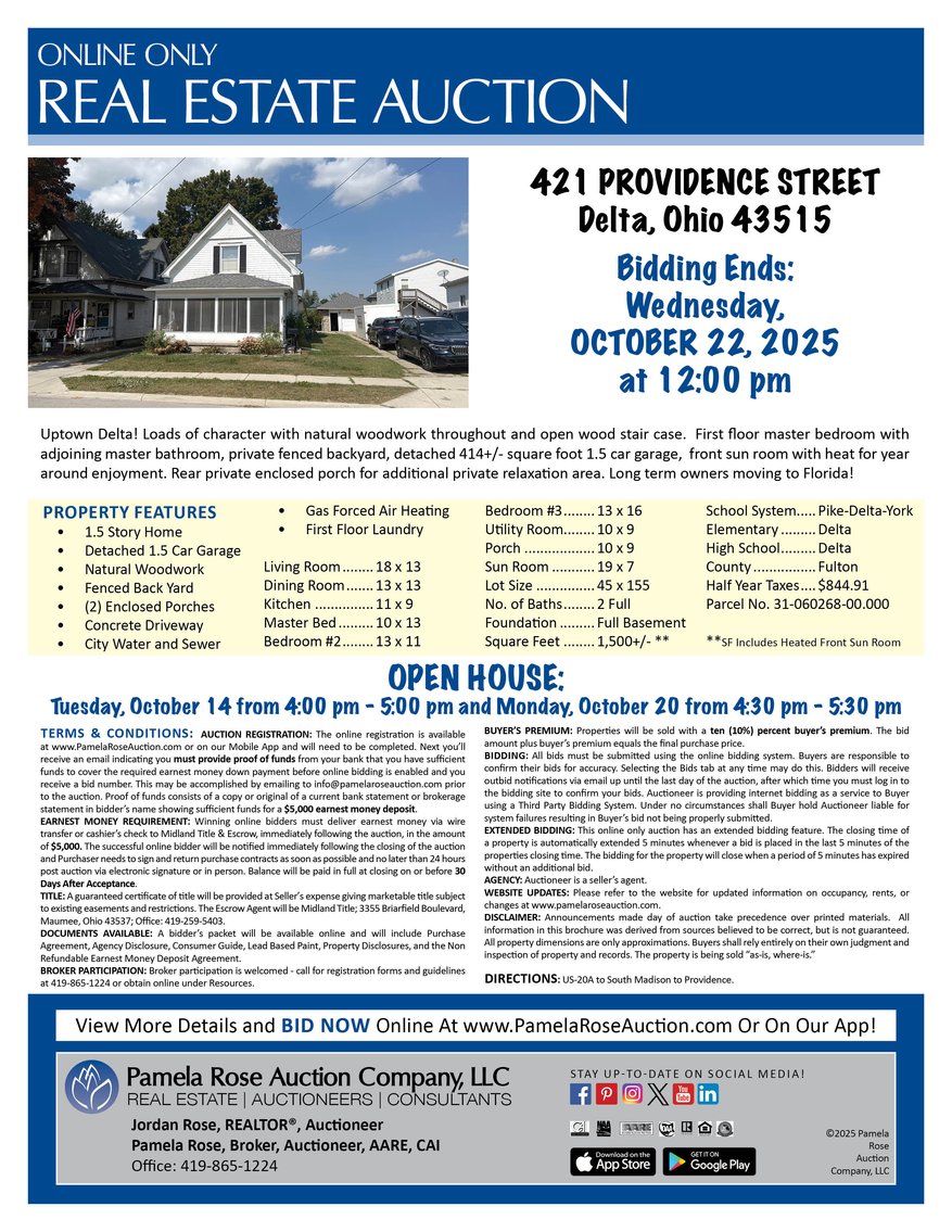 Image for 421 Providence Street, Delta, Ohio 43515