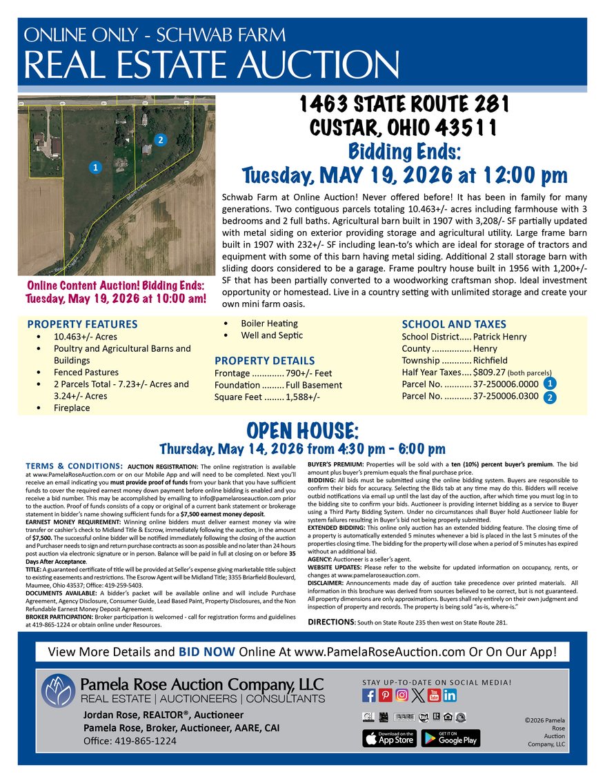 Image for 1463 State Route 281, Custar, Ohio 43511