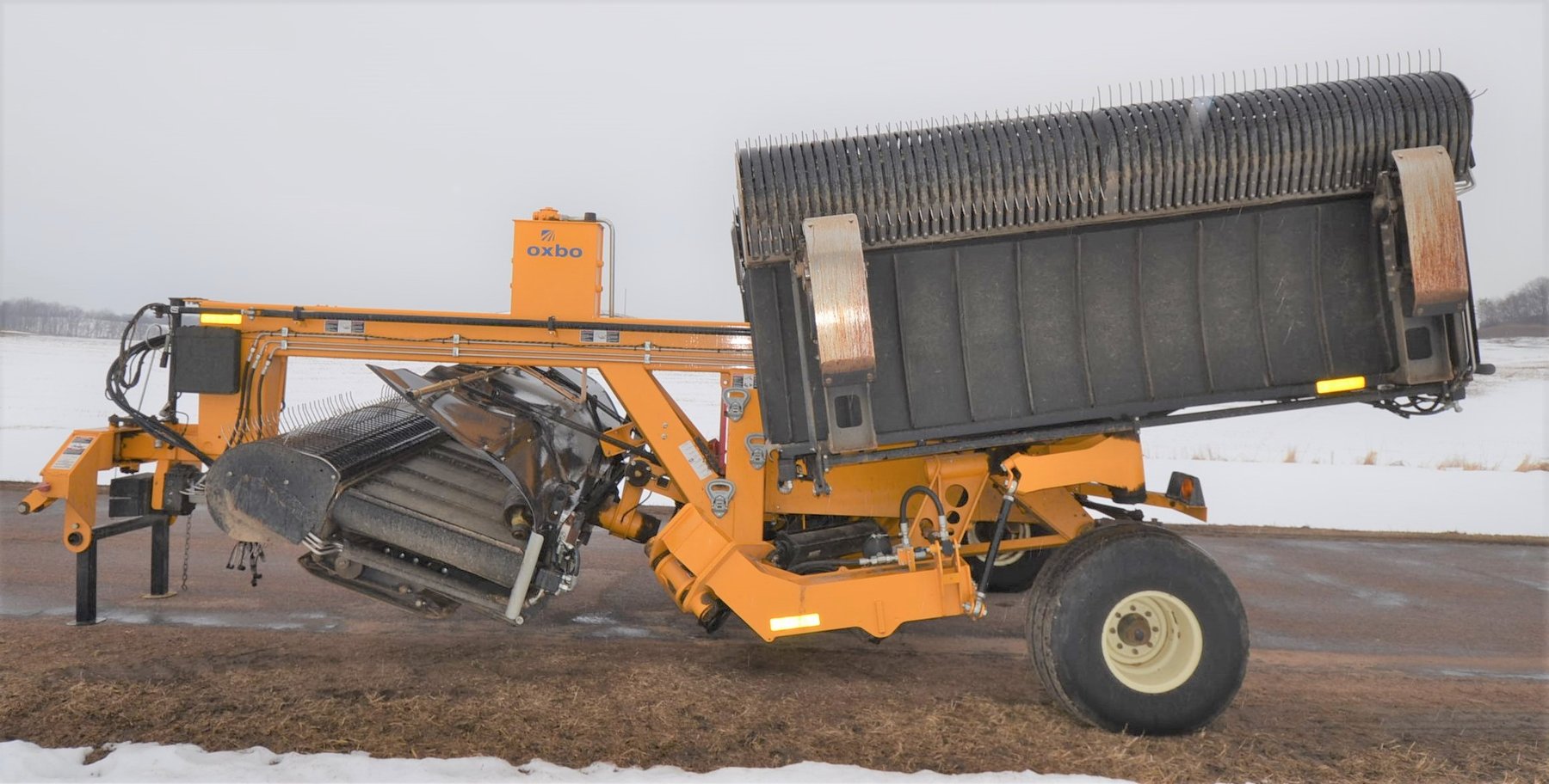 Image for 2008 Kinze 3500 Corn Planter, 2018 Oxbo 334 Merger, 2014 H&S AR 1261 12 Wheel Folding Rake