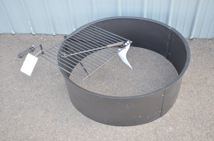 Image for Sunnydaze Metal Campfire Ring with Cooking Grate