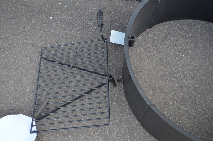 Image for Sunnydaze Metal Campfire Ring with Cooking Grate