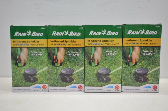 Image for (4) Rain Bird In Ground Sprinkler For Hoses