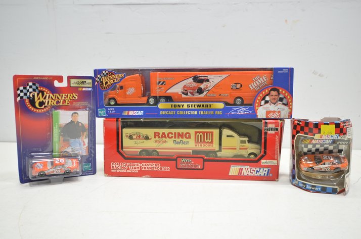 Image for (2) Nascar Racing Team Transporter Rigs, (2) Cars