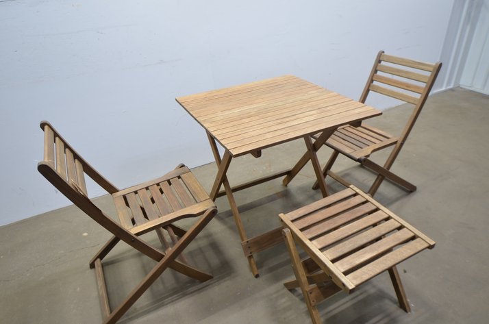 Image for Folding Patio Set, 4 Pc