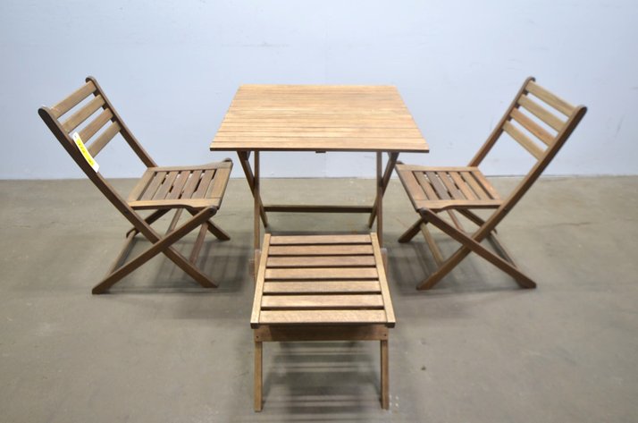 Image for Folding Patio Set, 4 Pc