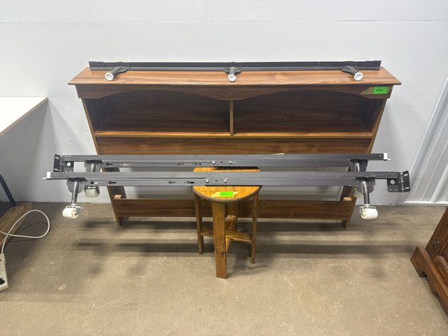 Image for Full / Queen Headboard With Frame, Stool