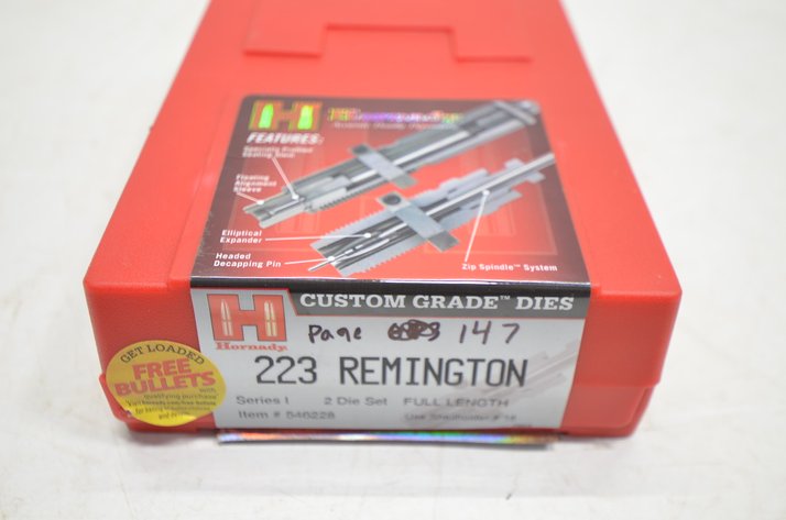 Image for Hornady 223 Remington Full Length Die Set