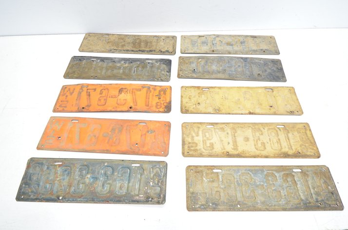Image for (10) License Plates