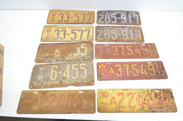 Image for (10) License Plates