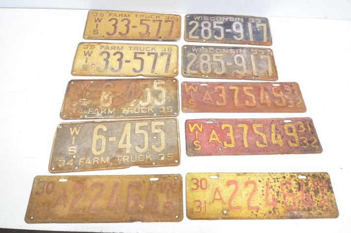 Image for (10) License Plates