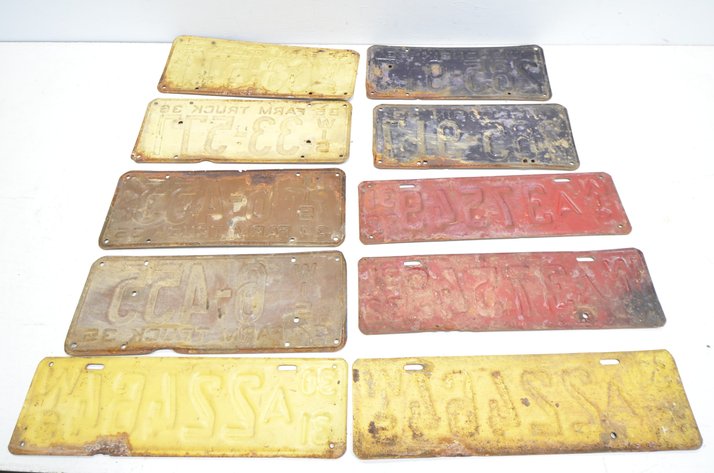 Image for (10) License Plates