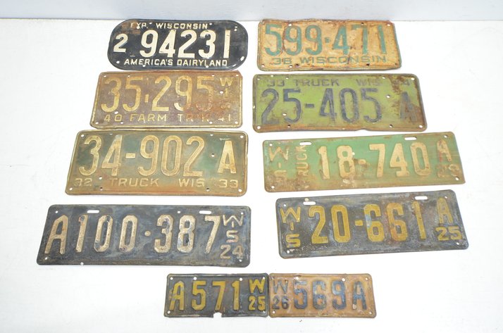 Image for (10) License Plates