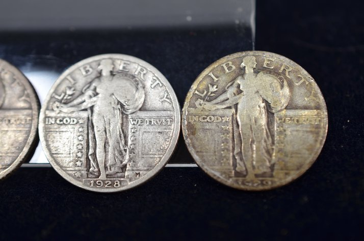 Image for (4) Standing Liberty Quarter Dollar