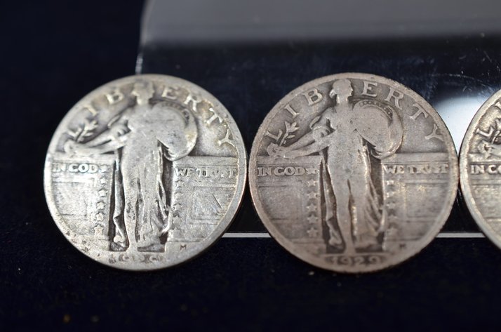 Image for (4) Standing Liberty Quarter Dollar