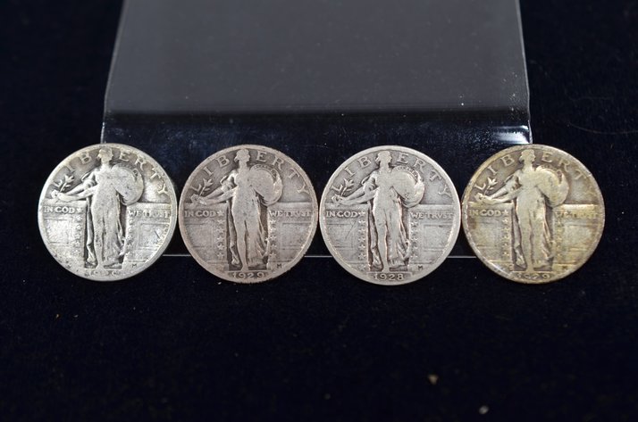 Image for (4) Standing Liberty Quarter Dollar