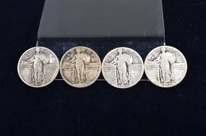 Image for (4) Standing Liberty Quarter Dollar