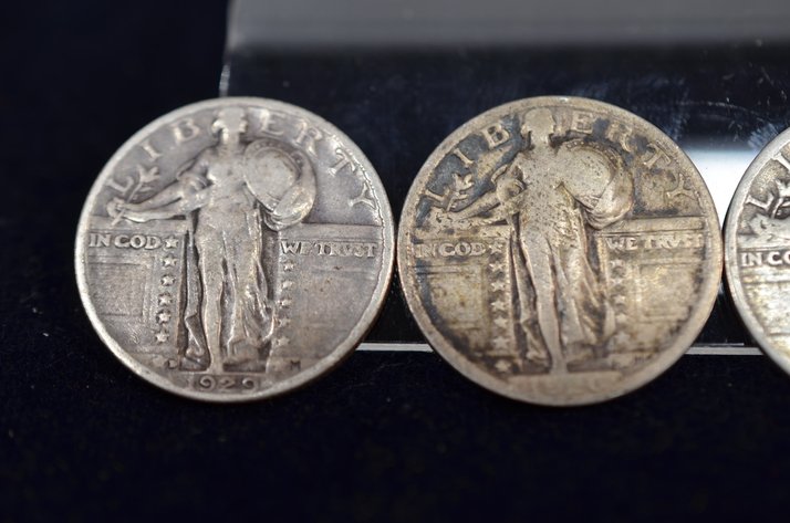 Image for (4) Standing Liberty Quarter Dollar