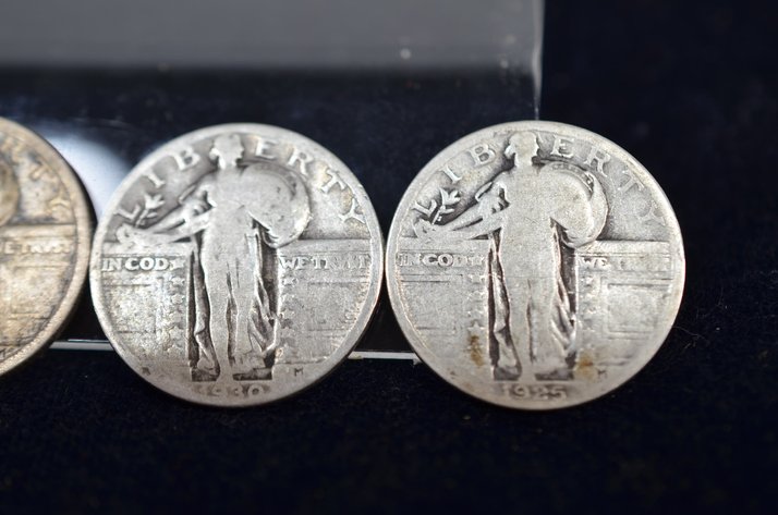 Image for (4) Standing Liberty Quarter Dollar