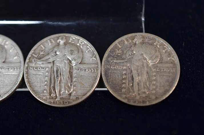 Image for (4) Standing Liberty Quarter Dollar
