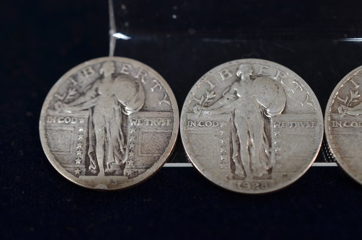 Image for (4) Standing Liberty Quarter Dollar