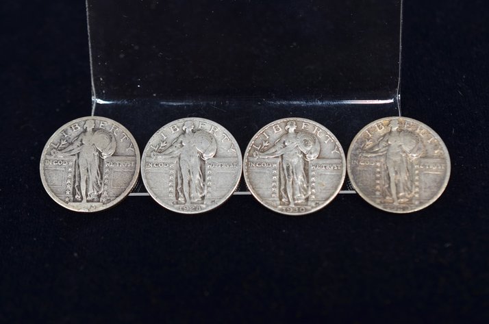 Image for (4) Standing Liberty Quarter Dollar