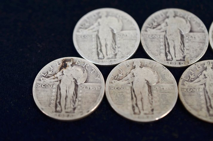 Image for (7) Standing Liberty Quarter Dollar