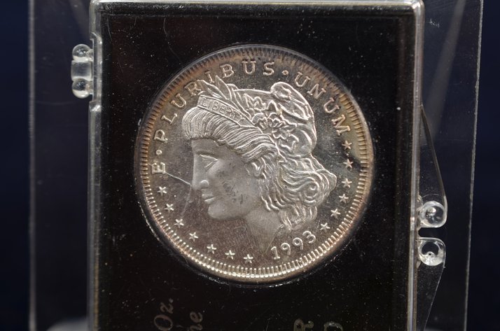 Image for 1993 1 oz APM Morgan Silver Round