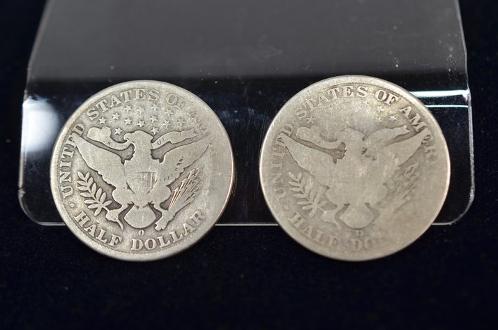 Image for (2) 1907 Barber Half Dollar