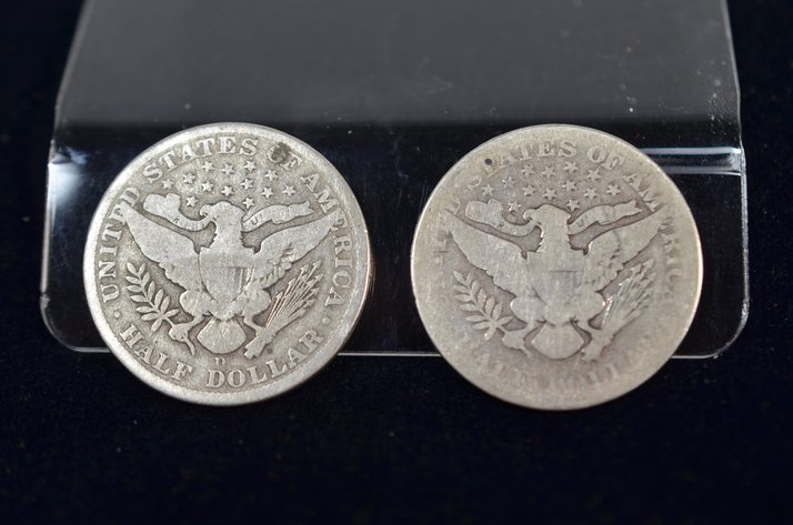 Image for (2) 1908 Barber Half Dollar