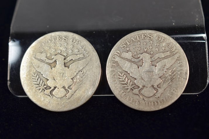 Image for (2) 1910 Barber Half Dollar