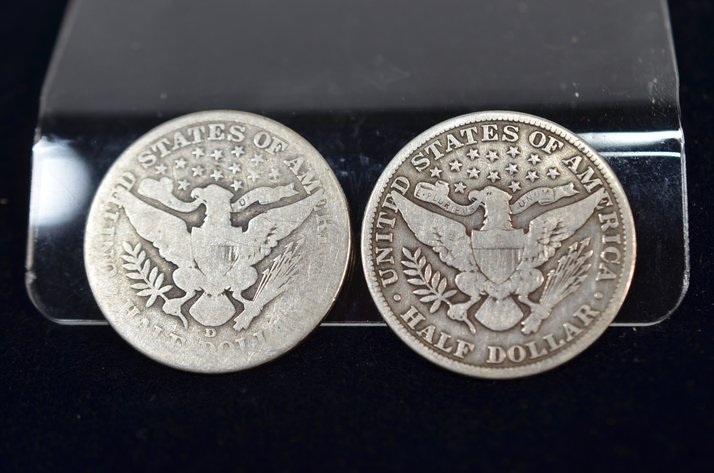 Image for (2) Barber Half Dollar