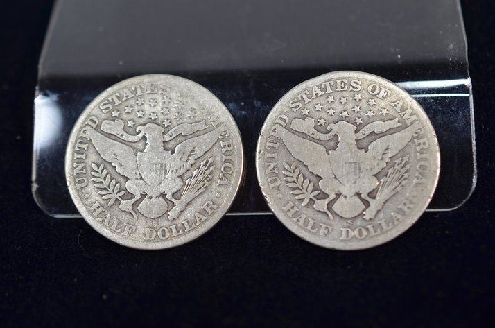 Image for (2) 1915 Barber Half Dollar