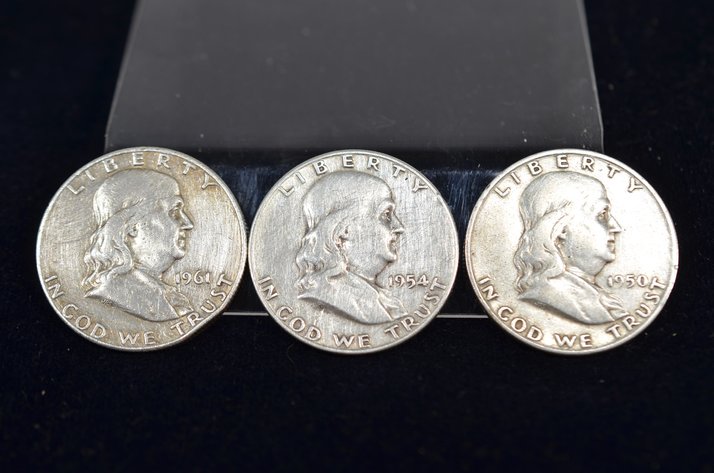 Image for (3) Franklin Half Dollar