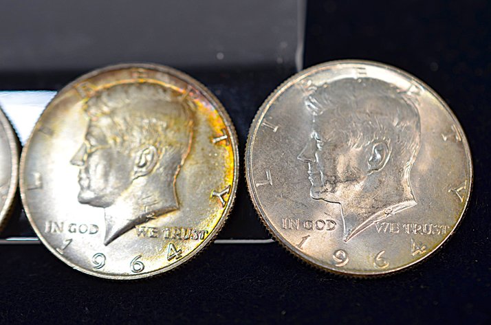 Image for (4) 1964 Kennedy Half Dollar